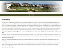Tablet Screenshot of canterberrycrossinghoa.com